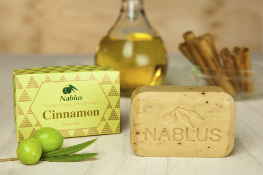 Certified Natural & Organic Olive Oil Nablus Soap Cinnamon_2