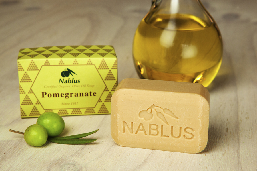 Certified Natural & Organic Olive Oil Nablus Soap Pomegranate_1