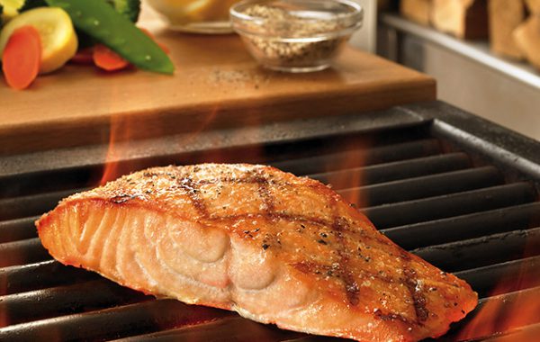 Grilled Salmon with Izhiman seafood spice mix